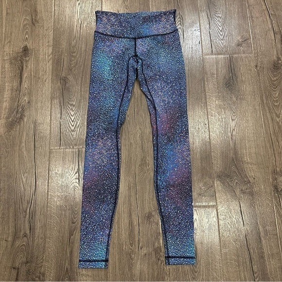 Lululemon Wunder Under Strive Mermaid Galaxy Splatter Luxtreme Leggings Sz 4 - Picture 5 of 13